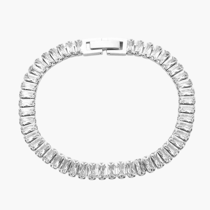 Pulseira de Rivière Baguette
