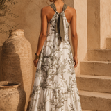 Chloe Dress Sea Garden