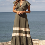 Positano Olive Dress