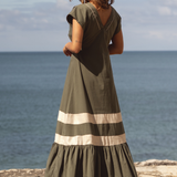 Positano Olive Dress