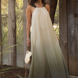 Santorini Green Dress