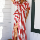 Comporta Dress Stripes Red