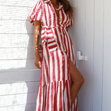 Comporta Dress Stripes Red